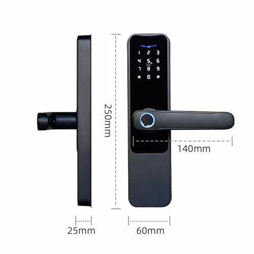 Fechadura Inteligente Com Biometria Chave Senha IP65