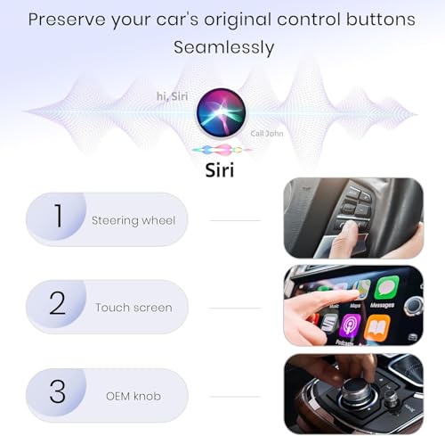 Image of Jemluse Wireless CarPlay & Android Auto Adapter for Cars, Support iPhone & Android, Convert Wired CarPlay /Android Auto to Wireless, Fast Auto Connect, Support Navigation, Music, Calls & More - Black