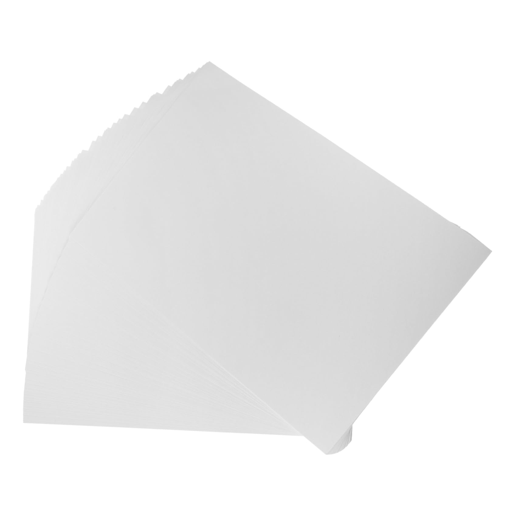 Papier Aquarelle 8k Épais 160g, 50 Feuilles, Blanc, Grain Grossier