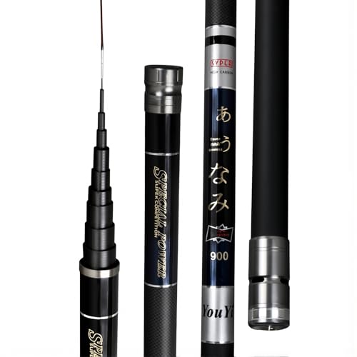 渓流竿 炭素 釣り竿 万能竿 鯉釣りロッド のべ竿 鯉竿 鮎 竿 延べ竿 ハゼ 8m 9m 10m 11m 12m 13m 超硬質 超軽量 28 トーン 釣り道具 大きな魚(A,11m)