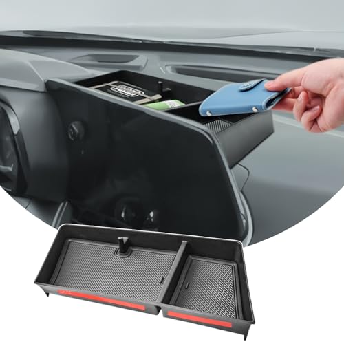 Image of HGWEI Dash Storage Tray Compatible with Chevy Trax 2024 2025 2026 Interior Accessories Center Console Dashboard Organizer for Trax (LT /2RS / ACTIV) Behind 11-inch Display Screen Mounted Holder