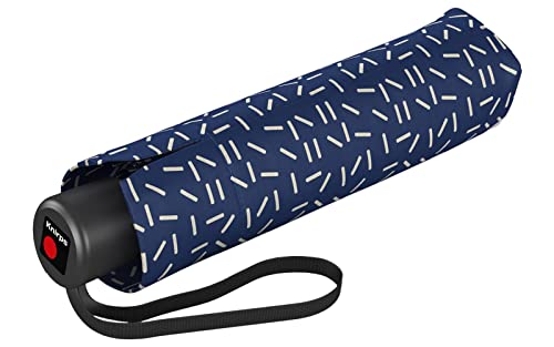 Knirps A.050 parapluie de voyage bleu pour trajets urbains et sorties sous la pluie