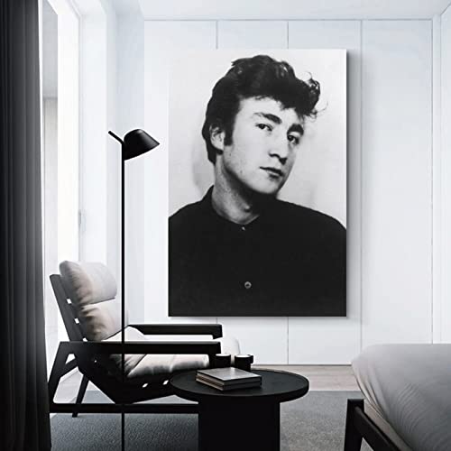 John Lennon (3) Poster vintage rétro imprimé sur toile à suspendre pour chambre à coucher, salon, décoration murale 20 x… - Les Beatles, Paul McCartney, John Lennon, RIngo Starr, George Harrison John Lennon (3) Poster vintage rétro imprimé sur toile à suspendre pour chambre à coucher, salon, décoration murale 20 x… – Image 4