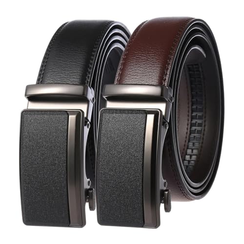 Belt Men's Belt Man's Luxury Business Automatic Belt Adjustable Designer Belt for Men Ornament(110cm,Black1)4