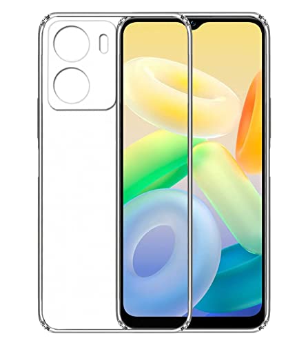 Image of COVERBLACK Silicone Case Back Cover for Vivo Y16 - Transparent