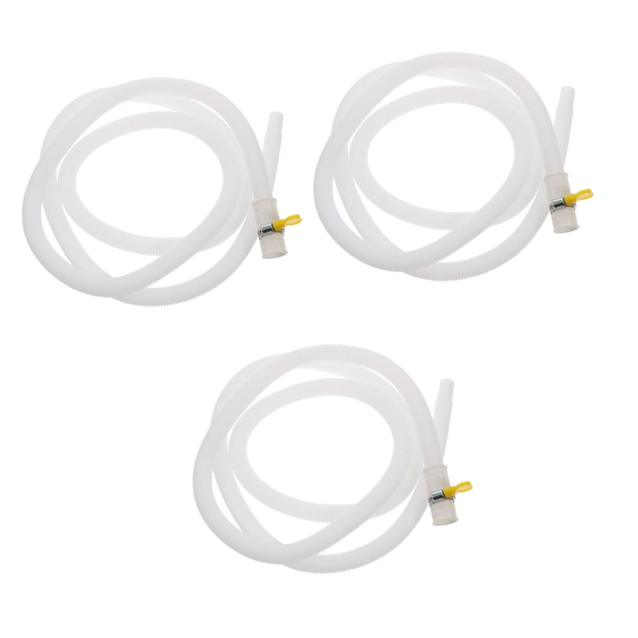 3sets Connettore Per Tubo Di Scarico Per Condizionatori Aria Gomito Flessibile Per Tubo Di Drenaggio Con Di Fissaggio Adatto Per Tubazioni Di Facile Da Installare e Resistente