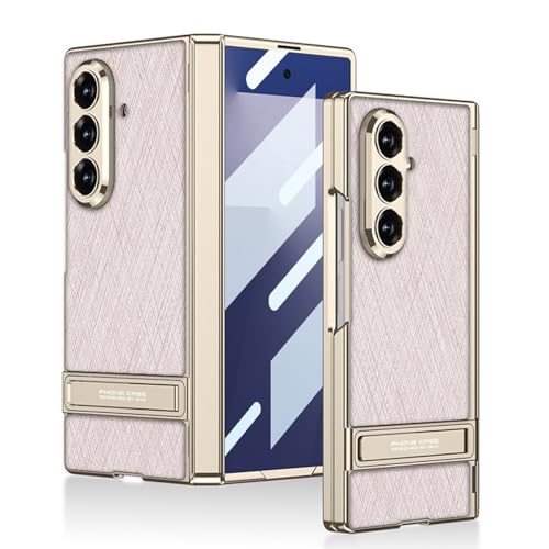 MEIXILU �K�p�Ώ�Samsung Galaxy Z Fold 7�p���U�[�P�[�X�A�����\�X�^���h�J�o�[�A�q���W�S�ʕی�A��ʏՌ��z���V�F���t��,�s���N,Fold 7
