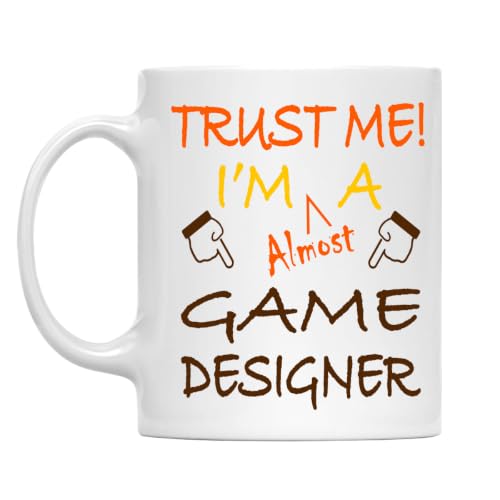 MONIZILUCKY Trust Me! Game Designer Mug, 11 Oz Two-Sided Ceramic Coffee Cup