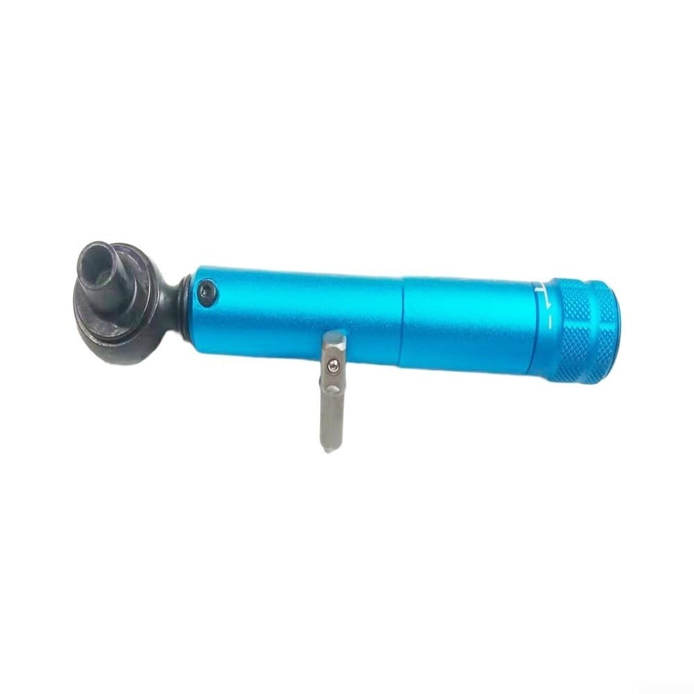 Chiave dinamometrica 2-10Nm 14cm 1/4 adattatore per la manutenzione della bicicletta (blu) | Struttura in metallo blu o rosso, adatta per pinze dei freni e parti in carbonio, misura coppia accurata