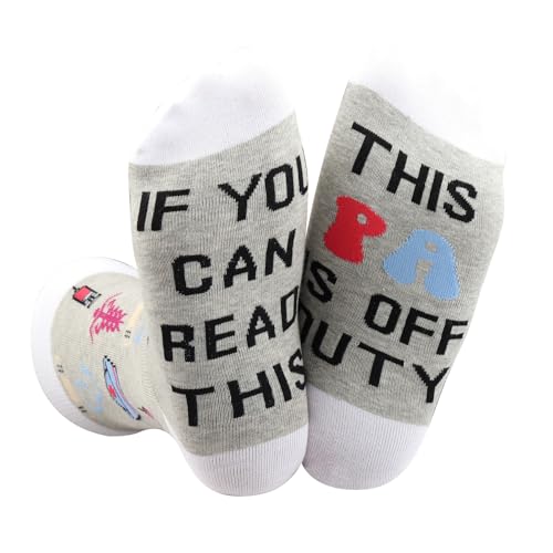 LEVLO 1 Pair Physician Assistant Hospital Socks This PA is Off Duty Medical Nurse Socks Physician Assistant Graduation Gift