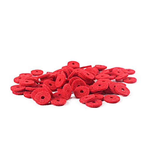 Alnicov Klavier-Filz-Frontschiene, Regulierung, Stanzungen, Rot, Tastatur, Balance-Unterlegscheiben, Reparaturteile, 90 Stück