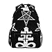 Produktbild VLOOQ-HX Stilvoll Rucksack mit Gothic Occult Evil Symbol Print Rucksack-Leichte School College Reisetaschen 16 X 11,5 X 8 Zoll