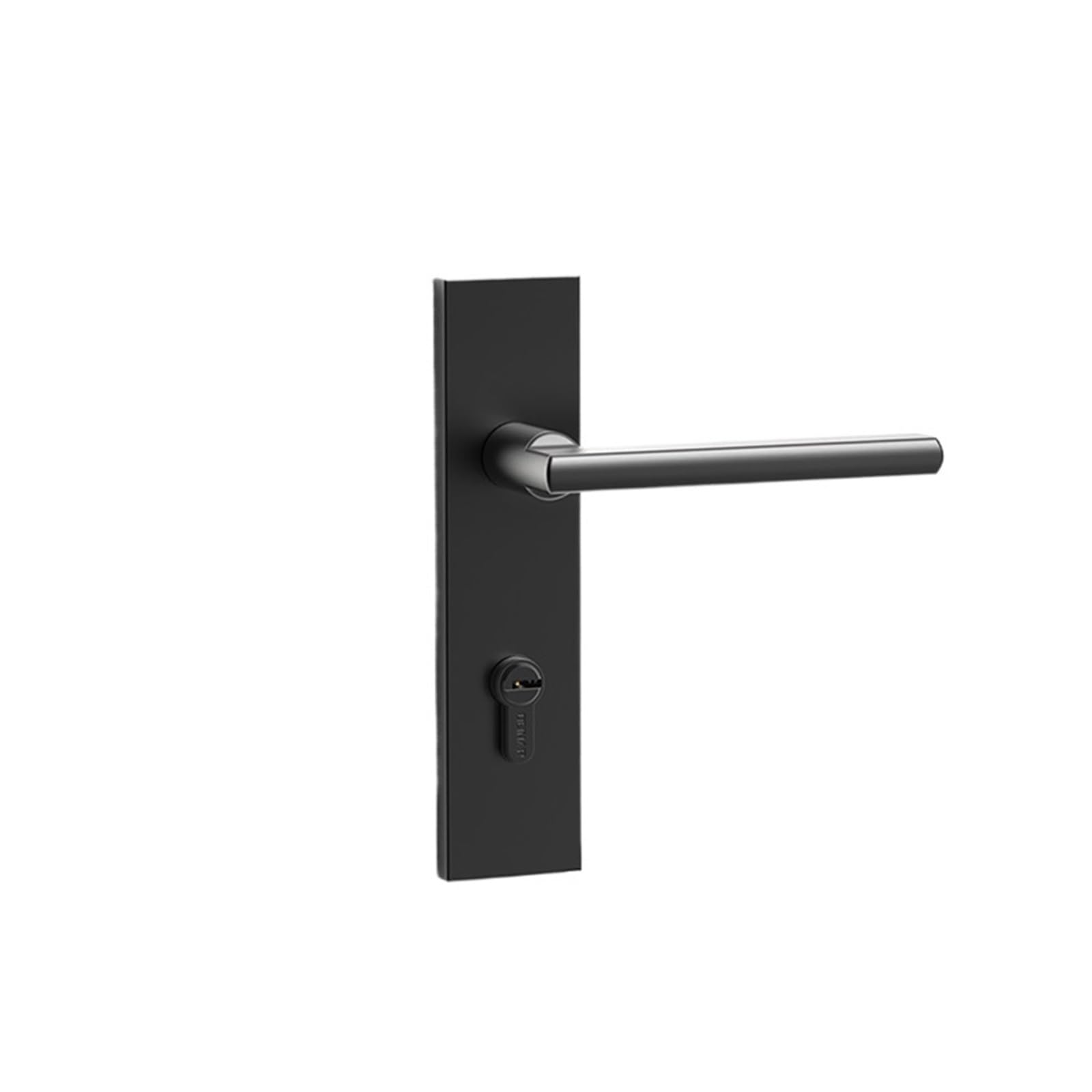 Serrure de porte nordique en alliage d'aluminium noir de haute qualité pour chambre