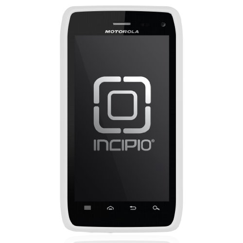 Incipio MT-179 SILICRYLIC Hard Shell Case for Motorola Droid 4 with Silicone Core - 1 Pack - Retail Packaging - White/Gray
