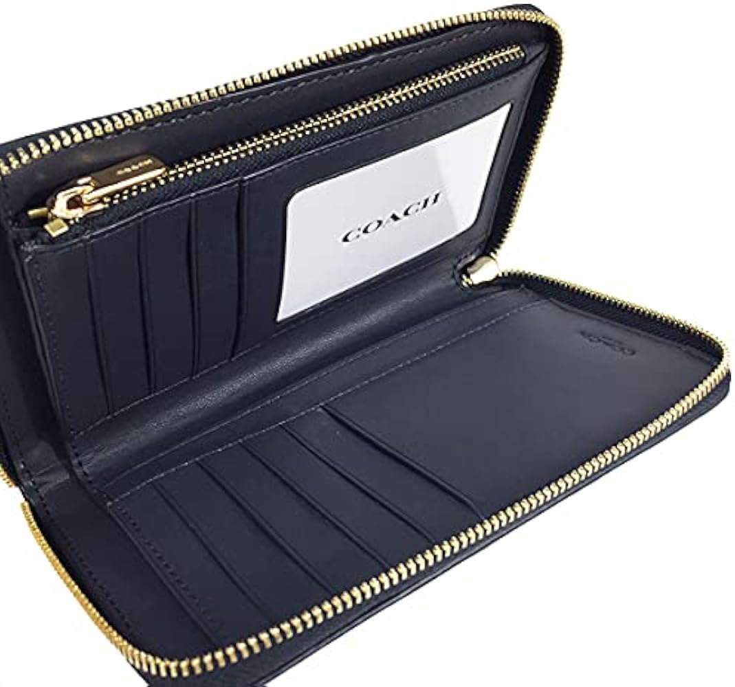 COACH コーチ　ストライプ　ジャガード　ミディアムジップアラウンド財布A36 COACH コーチ ストライプ ジャガード ミディアムジップ