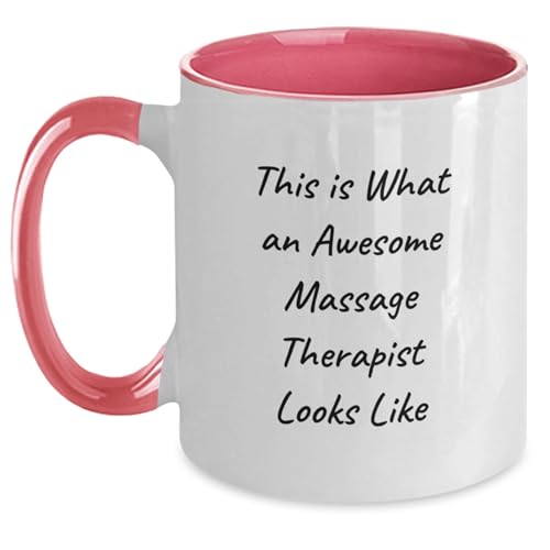 Funny Massage Therapist Gifts, Two Tone Coffee Mug, Birthday Unique Presents for Massage Therapist Friends from You