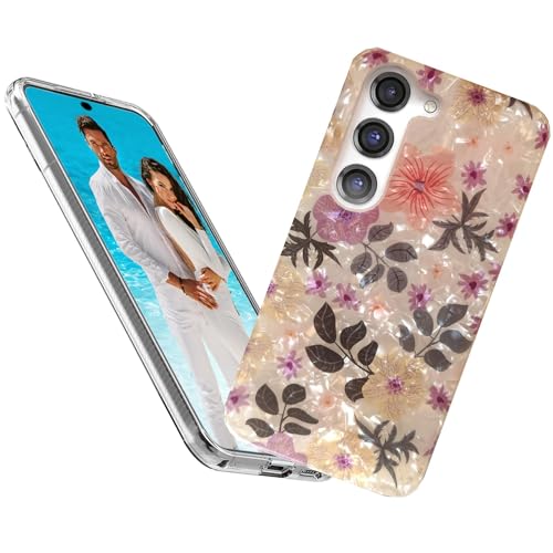 Coque Samsung S23 anti-rayures fleurie pour protéger votre écran et dos des chocs