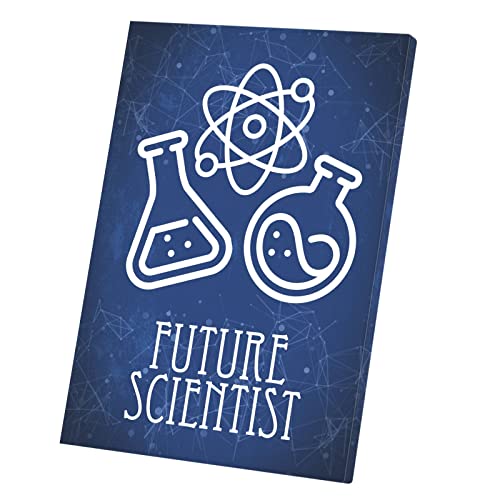 Poster Futur Scientifique tableau déco chambre enfant thème sciences
