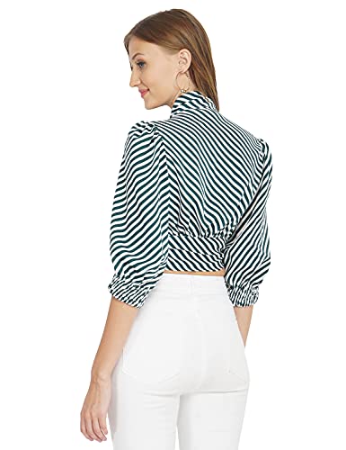 Image of oxolloxo Striped Love Women's Tie-Up Top