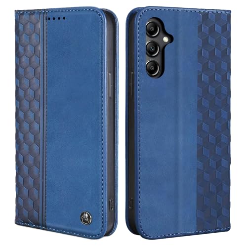 Protection Samsung Galaxy A35 5G étui portefeuille bleu à rabat 2024
