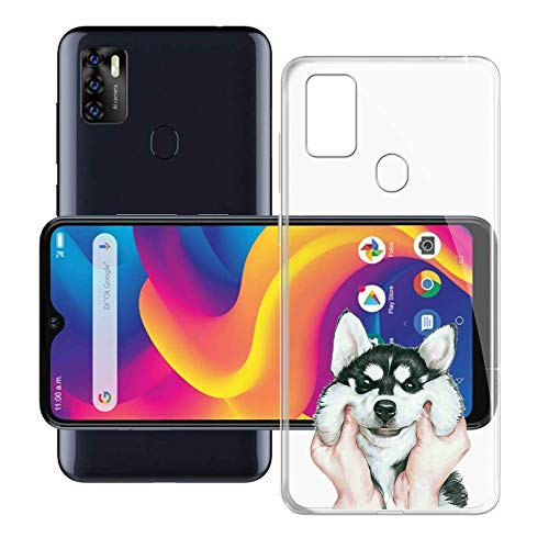 Phone Case for ZTE Blade A7s 2020 (6.5 Inch), KJYF Shockproof Shell Bumper for ZTE Blade A7s 2020, Anti-Scratch Clear Back Cover [Thin Slim X Anti-Yellowing] - Cute Dog
