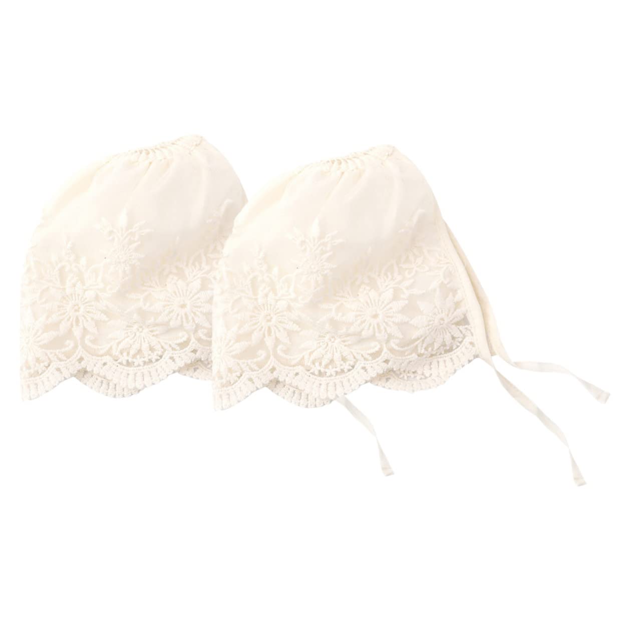 Garneck -spitzenmütze Mädchen Häuten Babyhut Motorhaube Uv Kindergarten Neugeborenes Topper Widmungsgeschenk Für Das Babymützen Neugeborenenmütze Beige