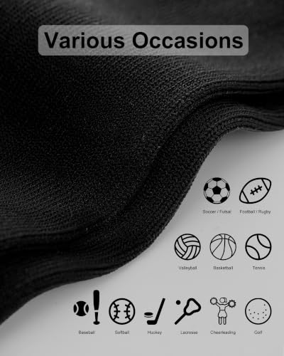 Image of APTESOL Knee High Sport Soccer Baseball Socks for Youth Boys Girls (1 /3 /5 Pairs)