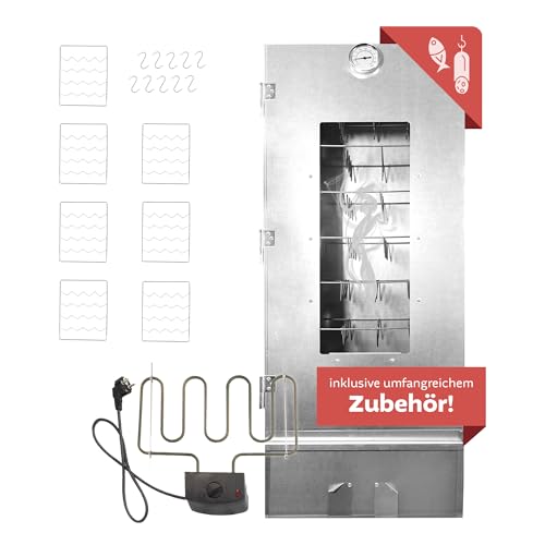 LEMODO Räucherofen XL 110x39,5x27,5 cm, Räucherschrank mit Heizspirale, Kalträucherofen mit großer Räucherkammer, Tischräucherofen (Smoker 110cm+Heizspirale) LEMODO Räucherofen XL 110x39,5x27,5 cm, Räucherschrank mit Heizspirale, Kalträucherofen mit großer Räucherkammer, Tischräucherofen (Smoker 110cm+Heizspirale)