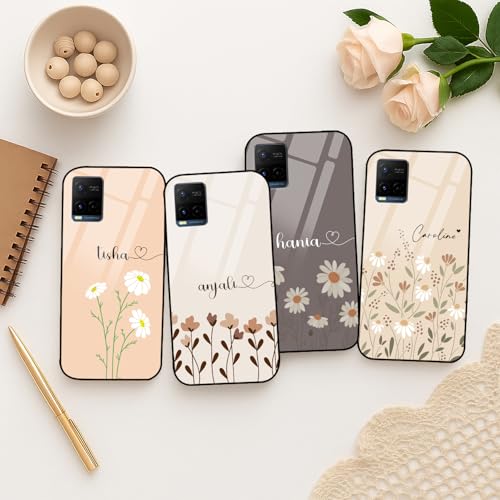 Image of COLORflow Back Cover Compatible with Vivo Y21 2021 / Y33s / Y21s | Floral Family Customized | Shockproof TPU Bumper with Camera Protection Back Cover Compatible with Vivo Y21 2021 / Y33s / Y21s