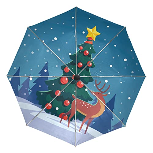 Parapluie de Noël wapiti automatique le cadeau idéal pour fille