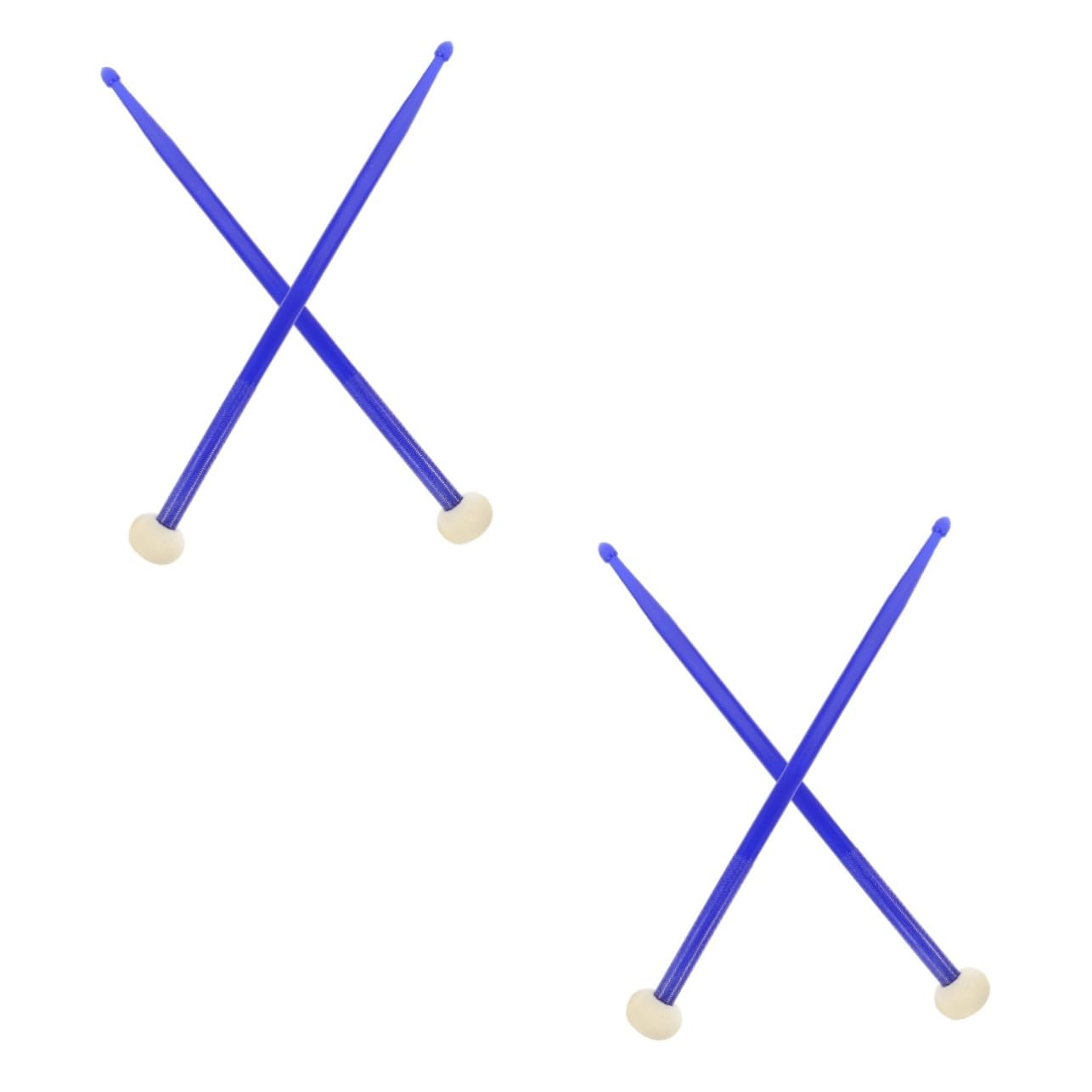 Abaodam 2paare Professionelle Doppelseitige Schlagzeugstöcke Aus Nylon Vielseitige Und Langlebige Percussion-sticks Für Optimale Geeignet Für Schlaginstrumente Dunkelblau