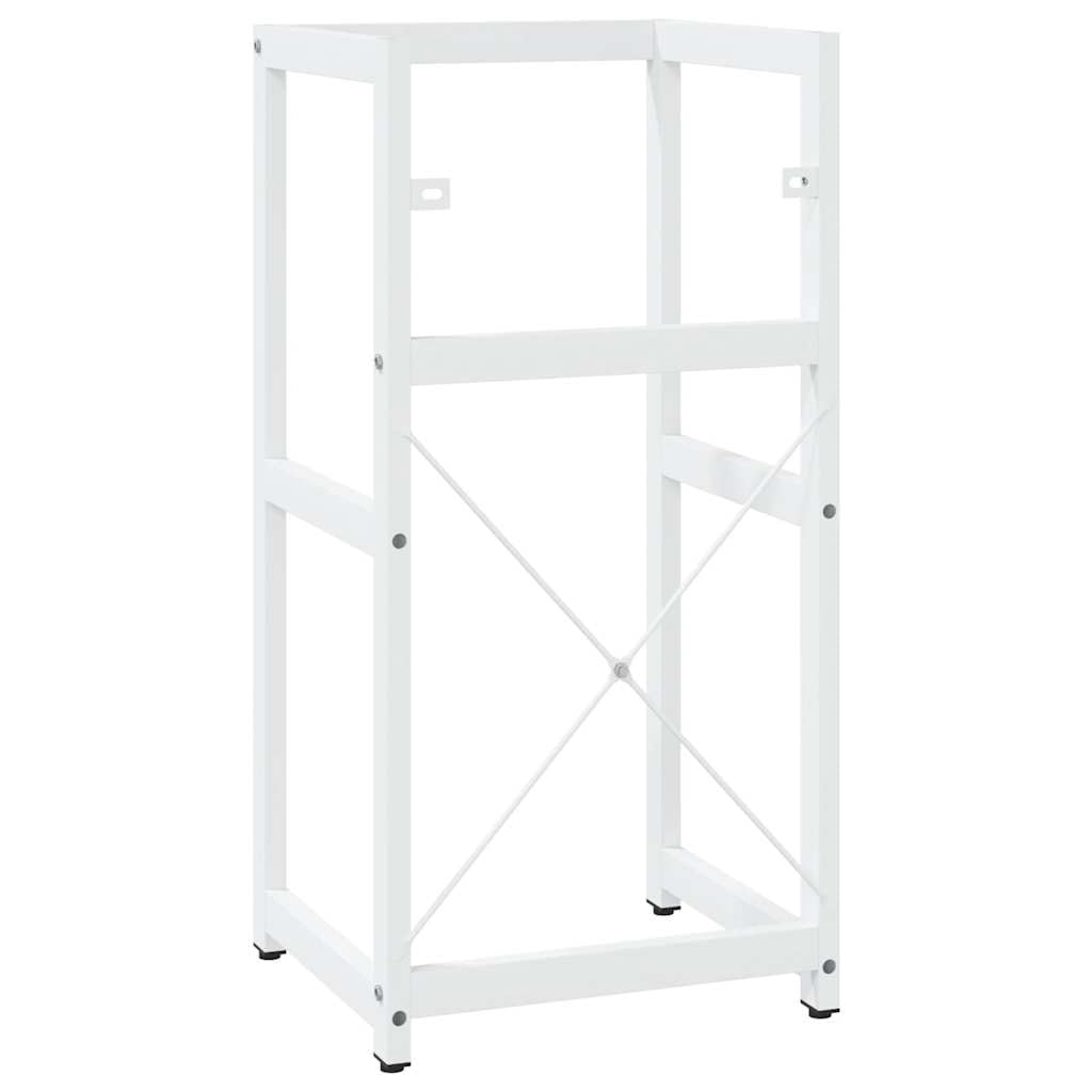 Struttura per Lavabo da Bagno Bianca 40x38x83 cm in Ferro
