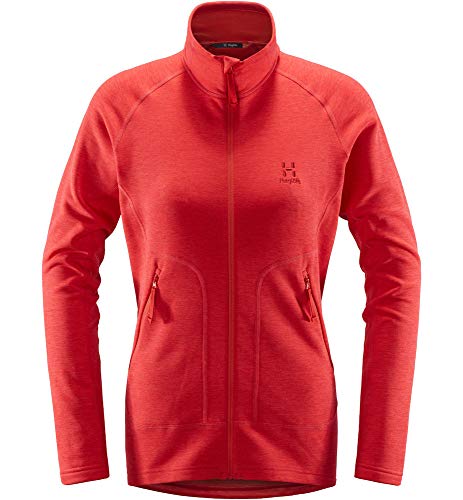 Preisvergleich Produktbild Haglöfs Fleecejacke Frauen Fleecejacke Heron Jacket Women wärmend, atmungsaktiv, Stretch beweglich Extra Small Hibiscus Red M M