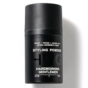 Hardworking Gentlemen – Hair Styling Powder for Men – Provides Volume and Texture – High Hold, Paraben and Cruelty Free – 0.9oz.