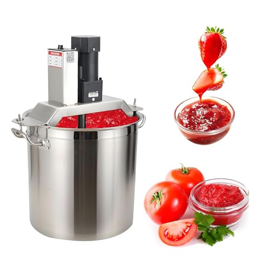 Máquina mezcladora eléctrica, batidora de soporte de acero inoxidable para uso doméstico y comercial, arranque con un solo botón para mezclar sopa y salsa, capacidad de 80 litros