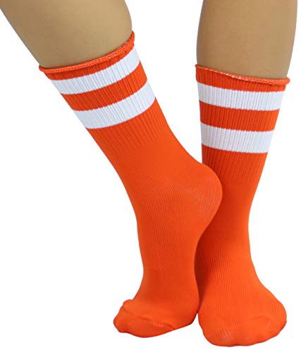 Image of ToBeInStyle Women's Acrylic Ankle Hi With Double Stripe Top Crew Fun Athletic Socks
