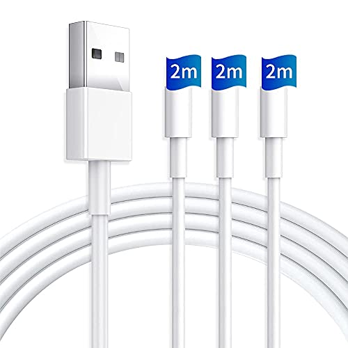 21新発売 Iphone 充電ケーブル 2m ケーブル ライトニングケーブル Iphone 充電コード アイホン充電ケーブル 3本セット2m 3本 高速データ転送 高耐久コネクタ 断線防止 Iphone Ipad Ipod各機種対応可能 オフホワイト 8 の価格比較 Heim ハイム