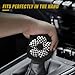 Car Gear Shift Knob Cover, Cute Bow Tie Shifter Stick Protective Cover, Universal Stick Shifting Handle Cover, Winter Auto Interior Decoration Accessories for Automatic/Manual Vehicle (Checkerboard)