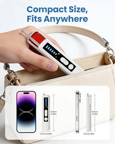 Image of Hidden Camera Detectors, Anti-Spy Camera Finder,Rechargeable GPS Tracker&Bug Detector, Anti-Theft Alarm, 6 Adjustable Sensitivity, 4 Working Modes, Privacy Protector for Hotels, Travel, Home & Office