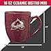Rico Industries NHL Hockey Colorado Avalanche Maroon Personalized 16 oz Team Color Laser Engraved Speckled Ceramic Coffee Mug