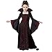 TRFPLOOC Halloween! Vampir Hexe Kostüm Kinder Erwachsene Halloween Kostüme Verkleidungsparty für Halloween Karneval Fasching Hexenkostüm Mädchen Hexenkleid Hexenhut (Wein, 150)