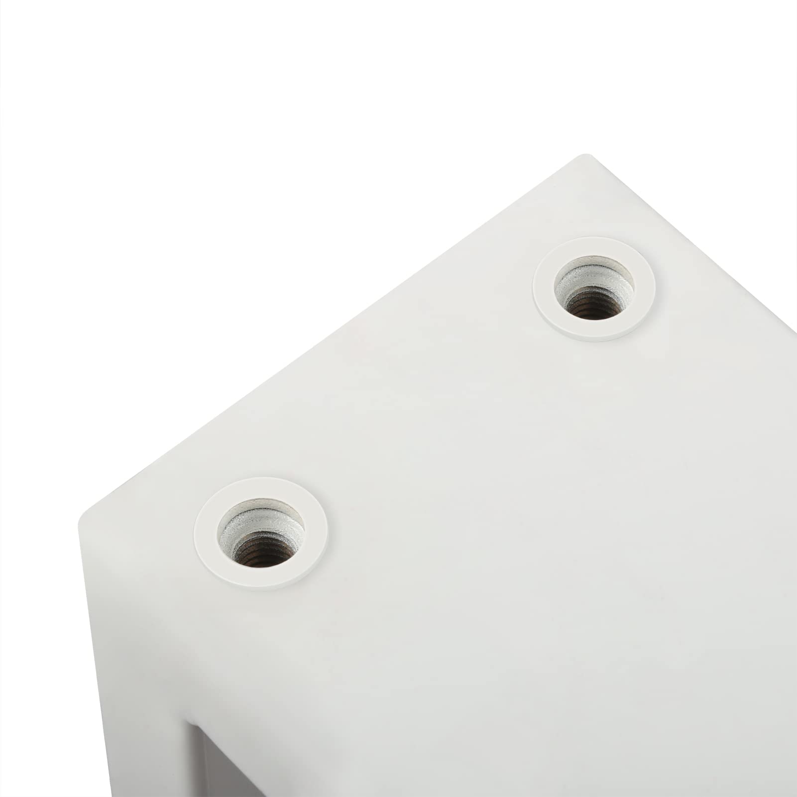 Patas de mesa de metal para bricolaje, muebles de mesa de metal, patas ideales para mesa de comedor, oficina, juego de 2 patas de mesa, diseño industrial, 60 x 72 cm, color blanco