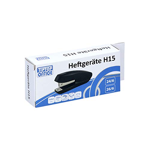 TTO Ergonomisches Kunststoffgehäuse Heftgerät Heftklammern Büroheftgerät Kunststoff H15 No.24/6 und 26/6
