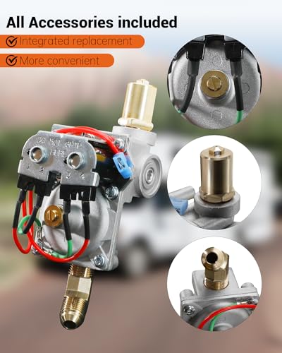 Image of 92089 Water Heater Valve Kit Compatible with Atwood 10 Gal Water Heaters Fit for Rogers Solenoid RV Parts, Replacement GCH10A-2E GCH10A-3E GCH10A-4E 93844 93870 93869 93844 93321 92078