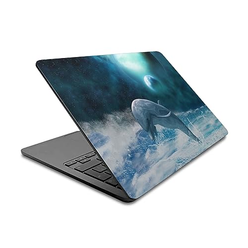 Vinyle MacBook Air 13.6 A2681 dauphins pour travailler au café