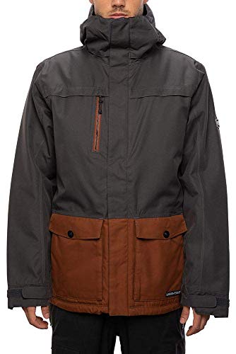 686 Herren Anthem Isolierte Jacke – Charcoal Colorblock Medium
