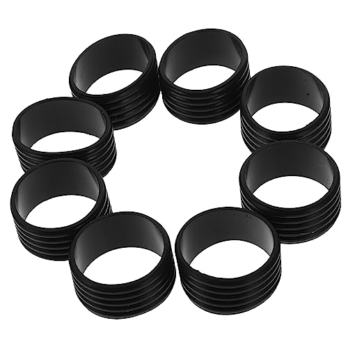 Mikikit 8pcs Tennis Racket Overgrip Protectors Silicone Grip Rings for Tennis Rackets Badminton Baseball Bats Non-Slip Moisture Absorbent Grip Bands