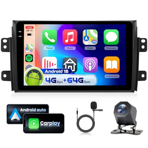 Radio para coche Suzuki SX4 para viajar con GPS integrado y Bluetooth manos libres