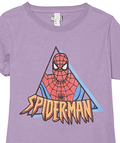 Marvel Girl's Spiderman Triangle T-Shirt2