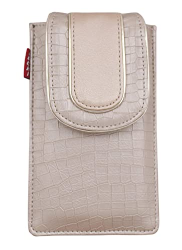 Image of Tickles Pouch Case for All Cellular Phones 6 Inches and Below(Cloth /Gold) Size: 6 Inches